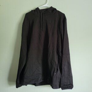 Member's Mark Black Hoodie Men's XXL Fleece Jacket w/ Pockets Activewear NWT